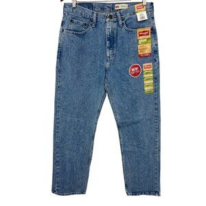 Wrangler Mens Regular Fit 32 x 30 Blue Denim Jean Straight Soft Feel NWT New